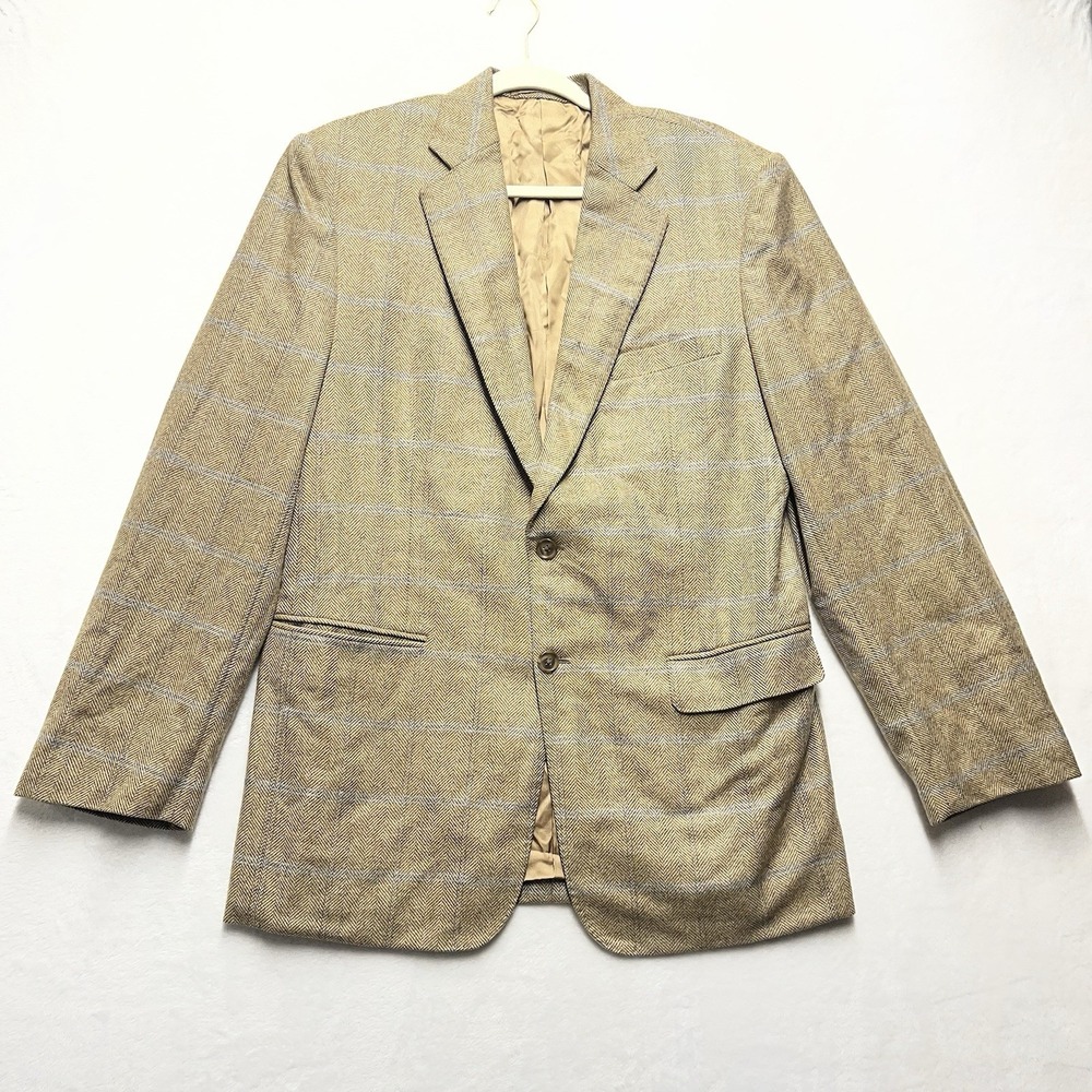 Loro Piana Cashmere Blazer Lord's Tailor Men's 38R? Windowpane Plaid